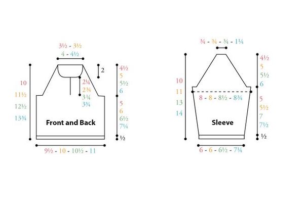 Classic Baby Sweater Diagram Classic Baby Sweater Diagram
