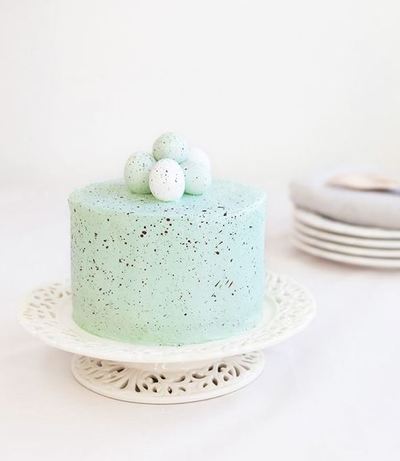 Speckled Egg Liqueur Cake