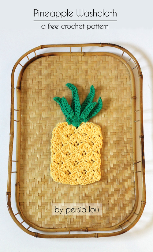 Pretty Pineapple Dishcloth