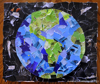 Easy Earth Day Collage | AllFreeKidsCrafts.com