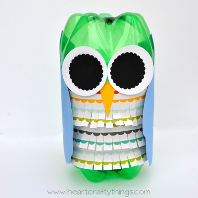 Soda Bottle Owl Craft