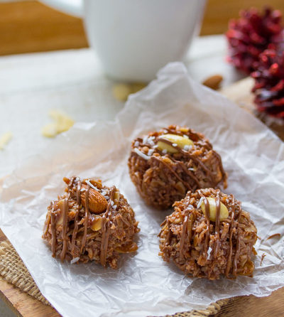 No Bake Almond Joy Cookies