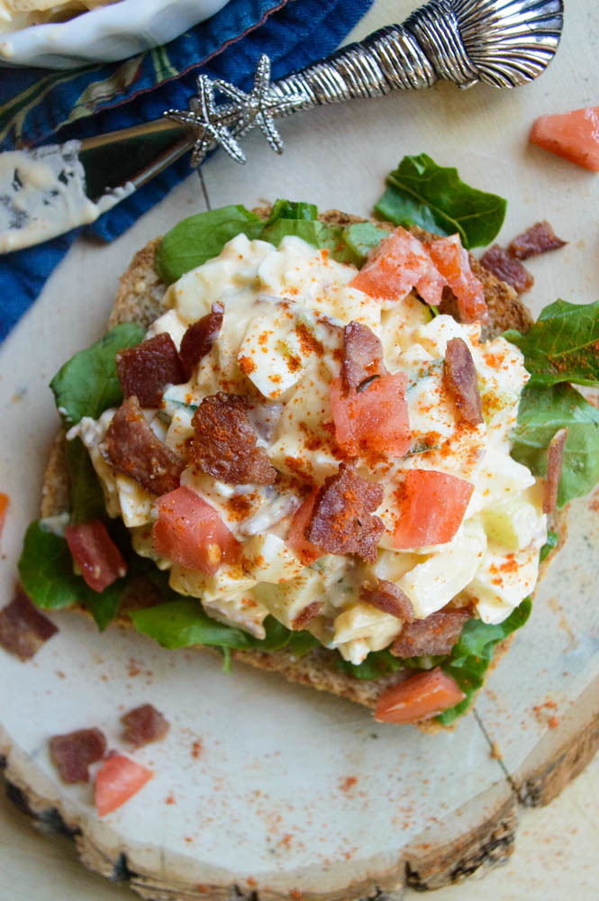 Bacon Egg Salad Sandwiches | FaveHealthyRecipes.com