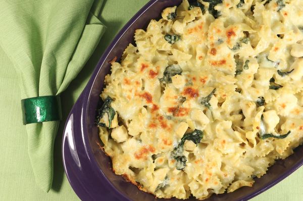The Best Baked Spinach and Pasta