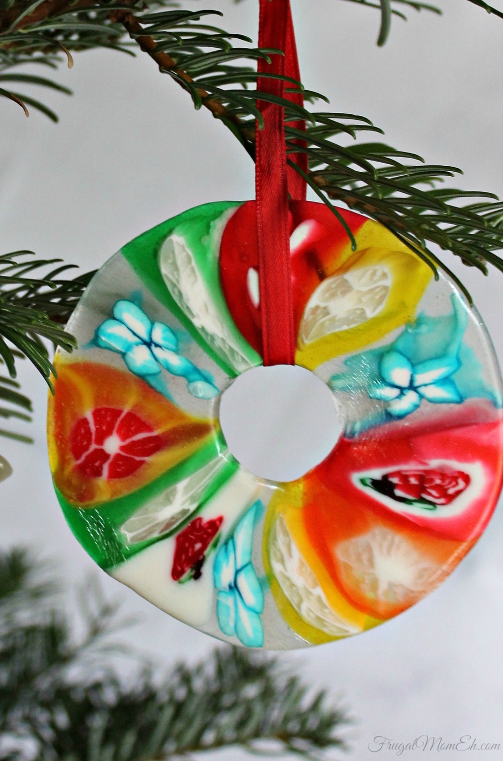 Melted Candy Christmas Ornament Craft | AllFreeChristmasCrafts.com