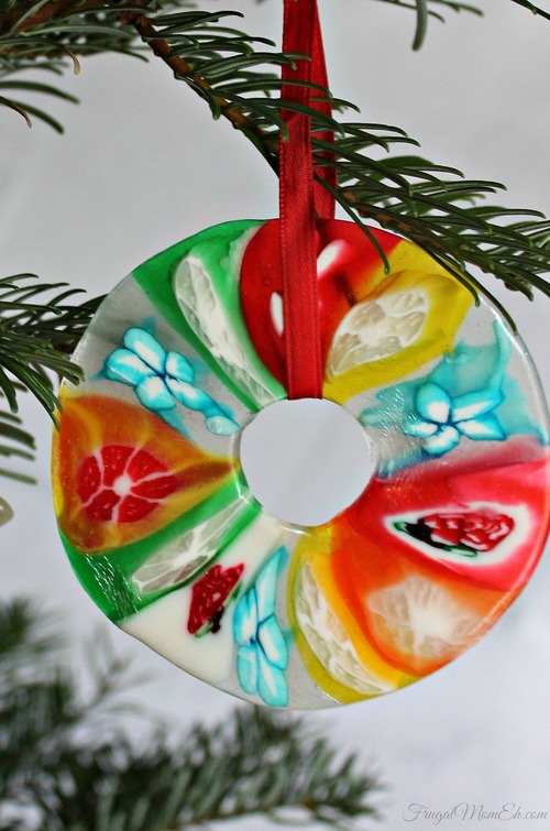 Melted Candy Christmas Ornament Craft