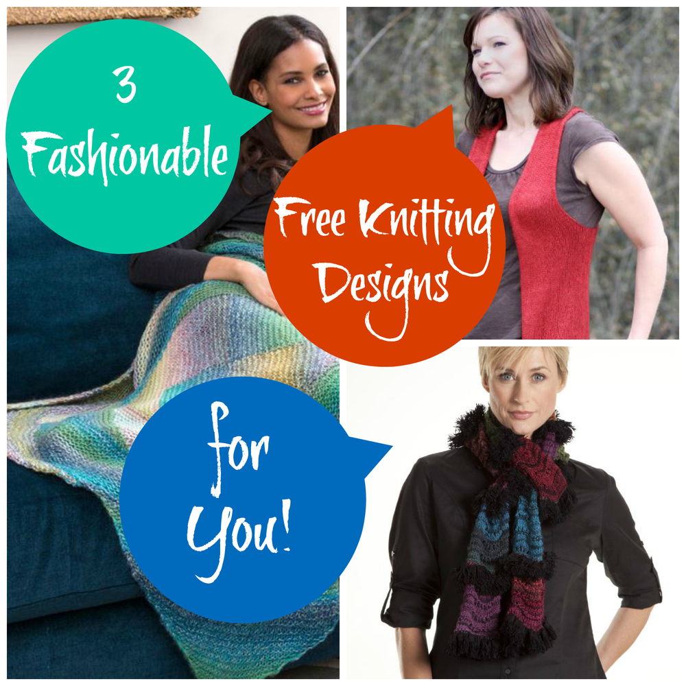 3 Fashionable Free Knitting Designs for You | AllFreeKnitting.com