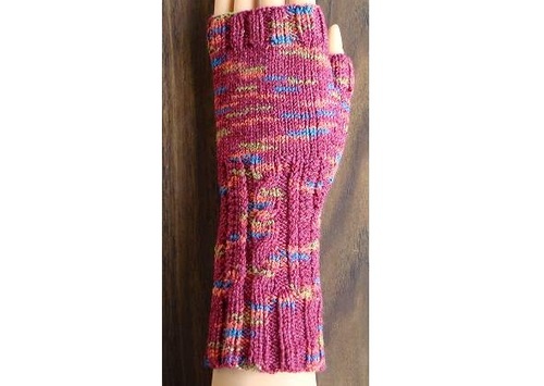 Cable Fun Fingerless Gloves