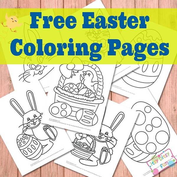 Egg-citing Easter Coloring Pages