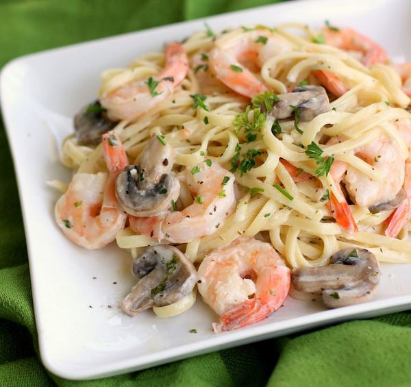 Creamy Shrimp and Mushroom Pasta