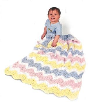 Pastel Waves Baby Blanket
