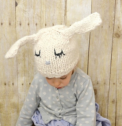 Boutique Bunny Knit Hat Pattern