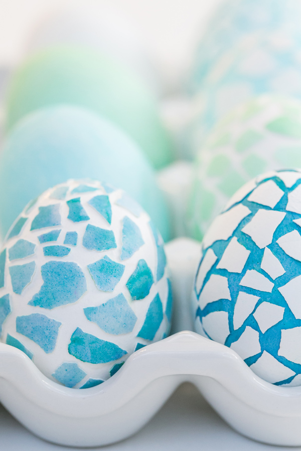 How to Make Mosaic Easter Eggs | AllFreeHolidayCrafts.com