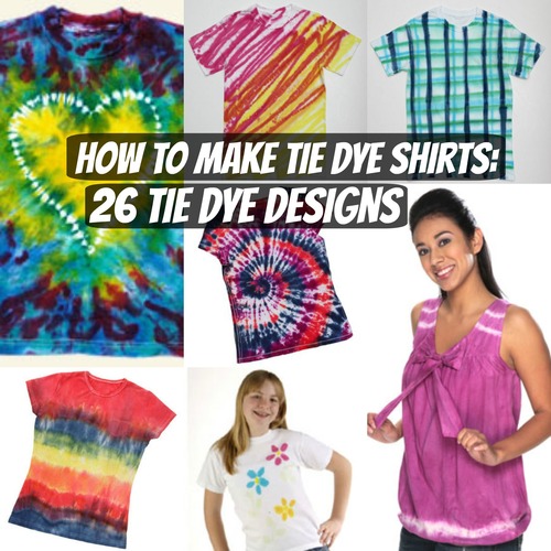 How to Make Tie Dye Shirts: 26 Tie Dye Designs | FaveCrafts.com