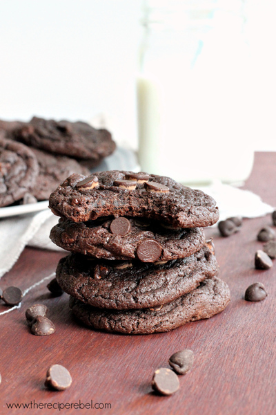 4-Ingredient Chocolate Cake Mix Cookies | TheBestDessertRecipes.com