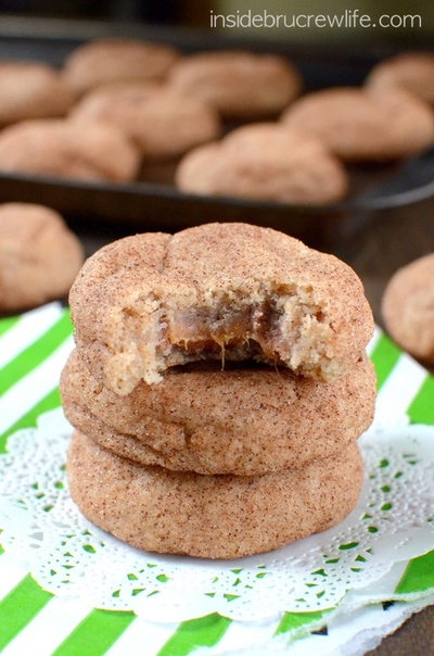 Cinnamon Caramel Cake Mix Cookies