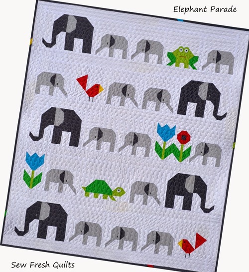 Elephant Parade Baby Quilt Pattern