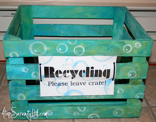 Clean Dreams Recycling Bin