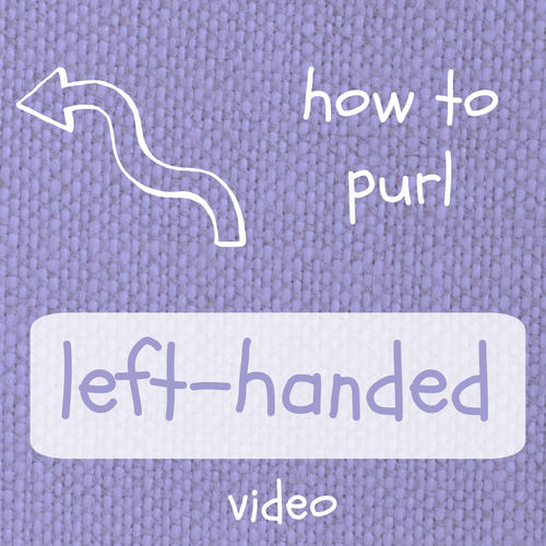 How To Purl Left Handed Video Allfreeknitting Com