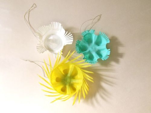 Plastic Bottle Bottom Ornaments