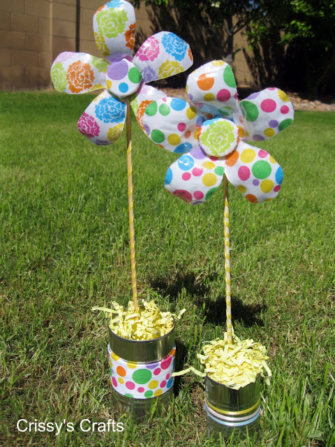 Plastic Bottle Flowers for the Yard