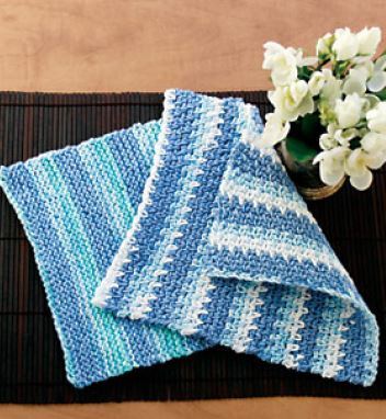 Cotton Stripes Dishcloth