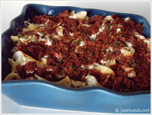 Amish Ground Beef and Noodle Casserole