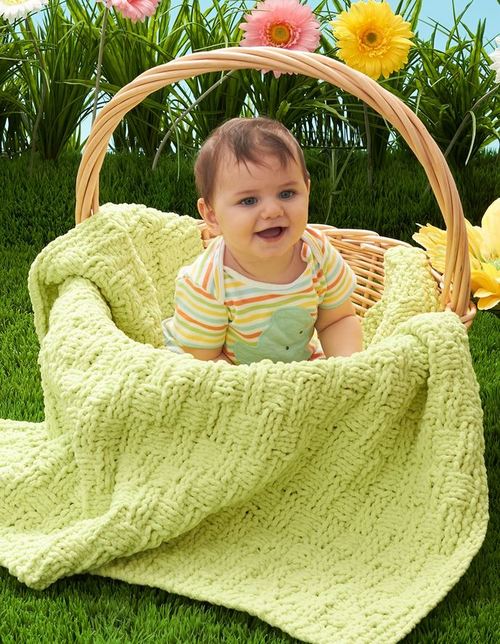 Basket of Love Baby Blanket