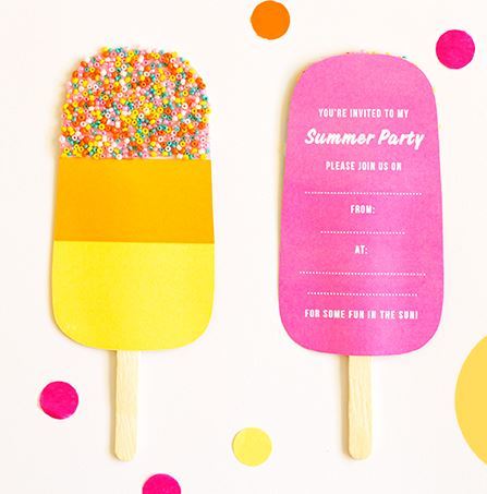 Popsicle Bachelorette Party Invitations