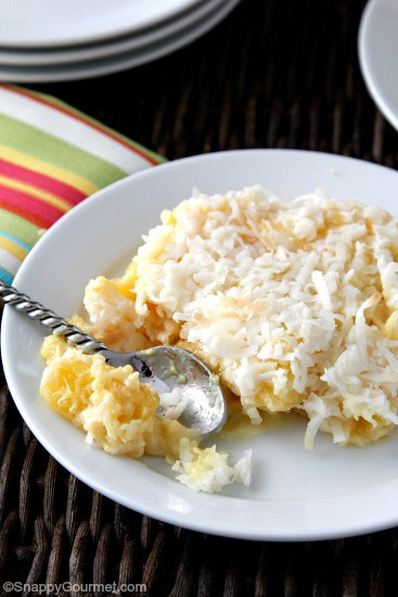 Coconut and Pineapple Dump Cake