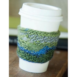 Cable Coffee Cozy Easy Knitting Pattern