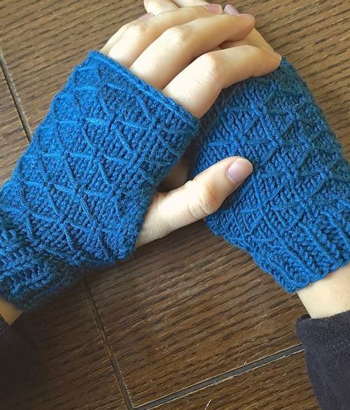 Silent Lagoon Fingerless Gloves