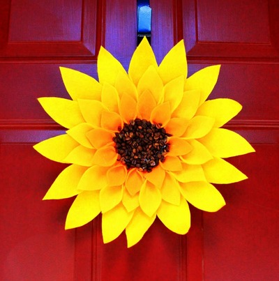 Summer Sunflower Wreath