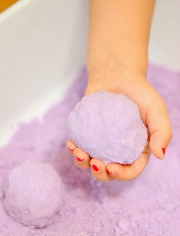 How to Make Calming Lavender Cloud Dough