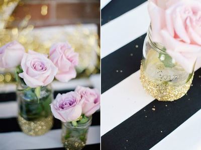 All That Glitters Dipped Mason Jars