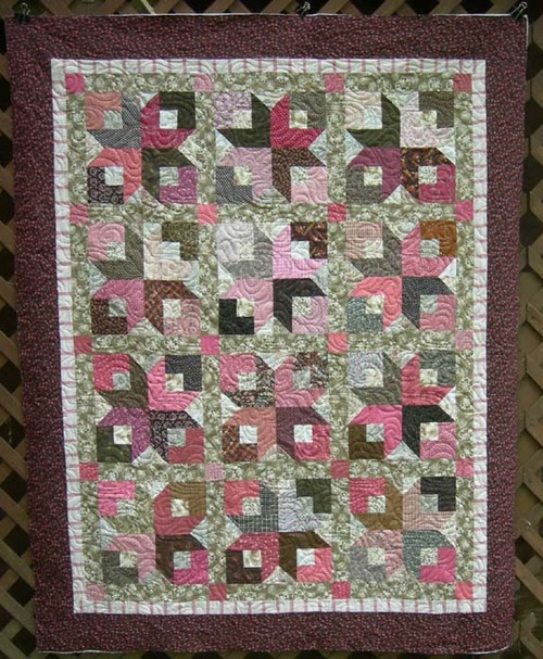 Boxy Stars Strip Quilt Pattern