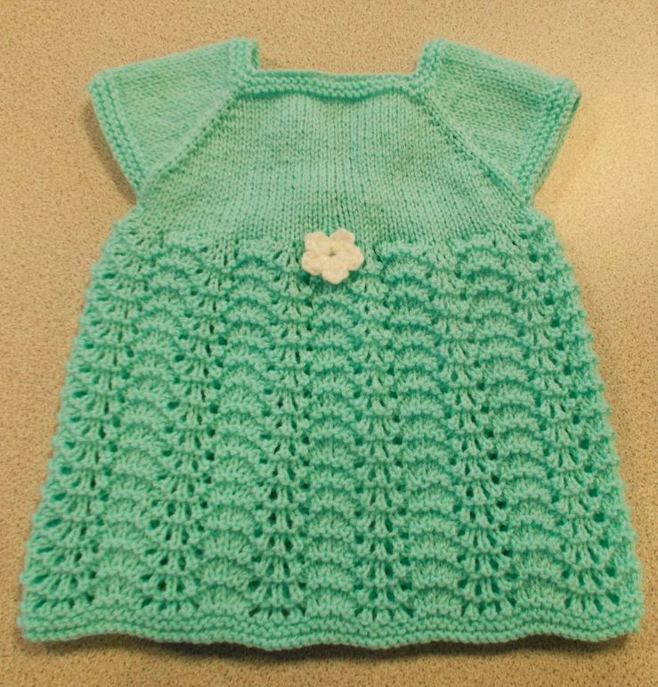 Sweet Summer Knit Baby Dress | AllFreeKnitting.com