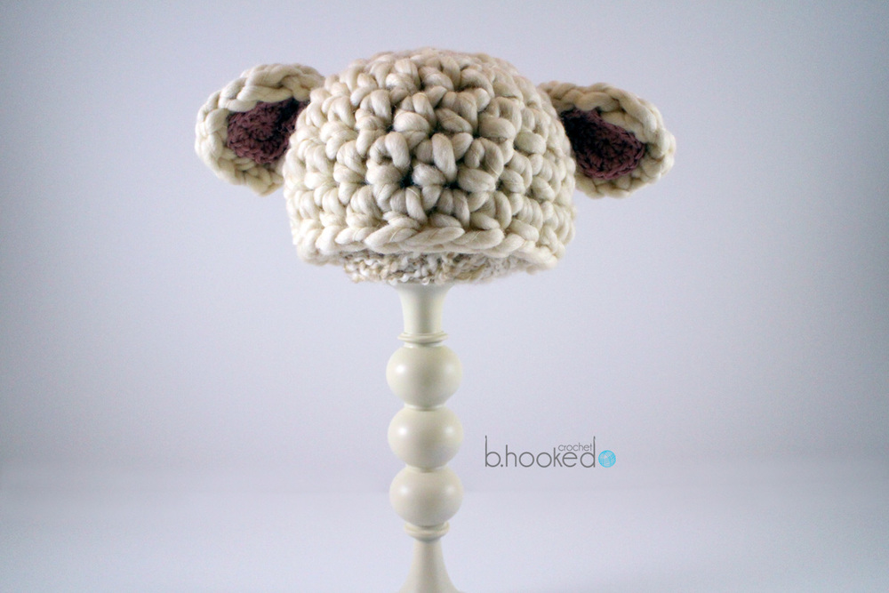 Baby Lamb Crochet Hat | AllFreeCrochet.com