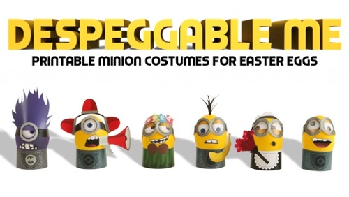 DespEGGable Me DIY Minion Costumes for Easter Eggs