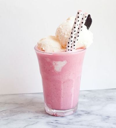 Spiked Pink Velvet Cake Shake