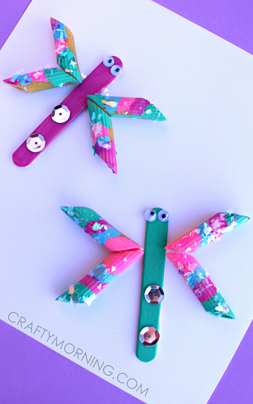 Pretty Pasta Dragonflies