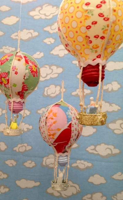 Recycled Bulb Hot Air Balloons
