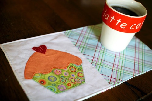 Cupcake Mug Rug Pattern