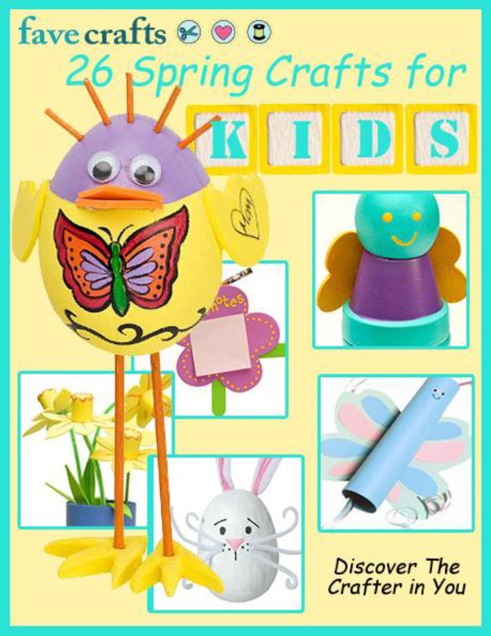 26 Spring Crafts for Kids free eBook | FaveCrafts.com