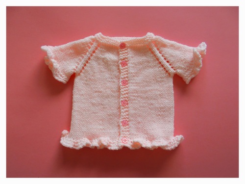 Sweet Ruffled Baby Cardigan