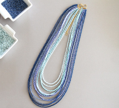 Ombre Seed Bead Necklace