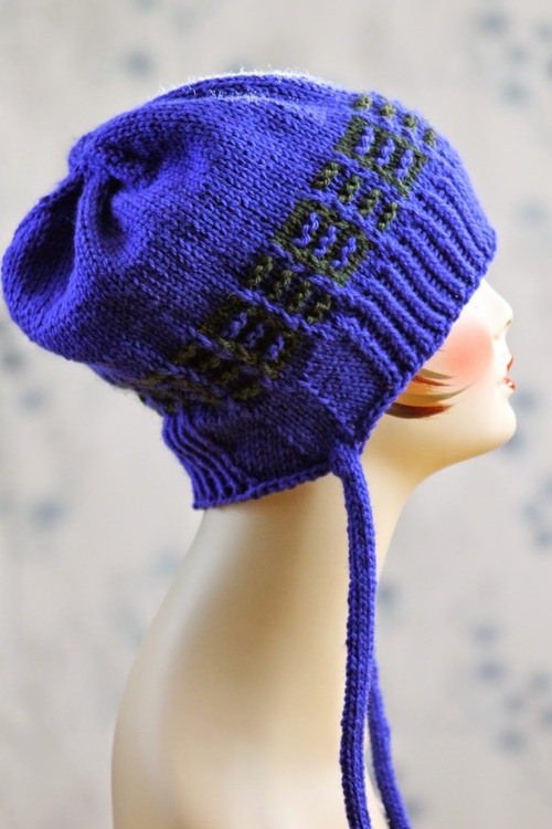 Faux Earflap Knit Hat