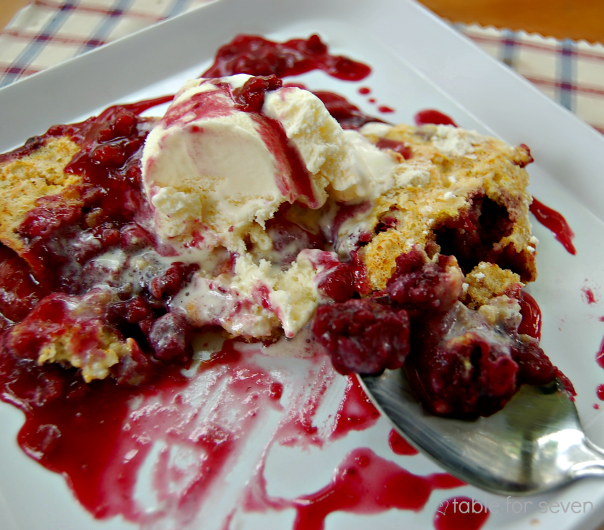 3Ingredient Fruit Cobbler Dump Cake
