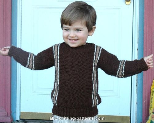 Stripey Cuff-to-Cuff Knit Sweater