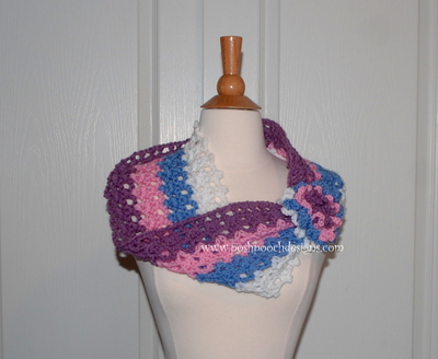 Spring Colors Crochet Cowl